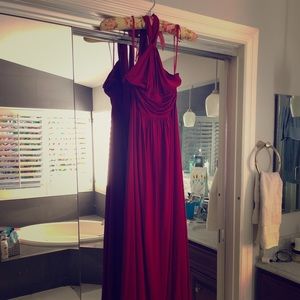 Gorgeous BCBG Maxazria dark red gown
